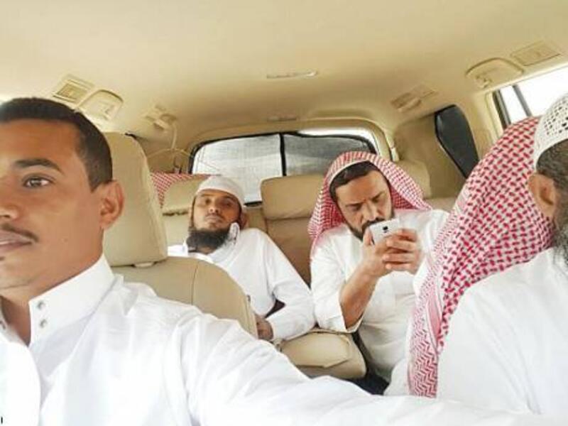 Selfie taken of the four teachers before their fatal accident. (Twitter)
