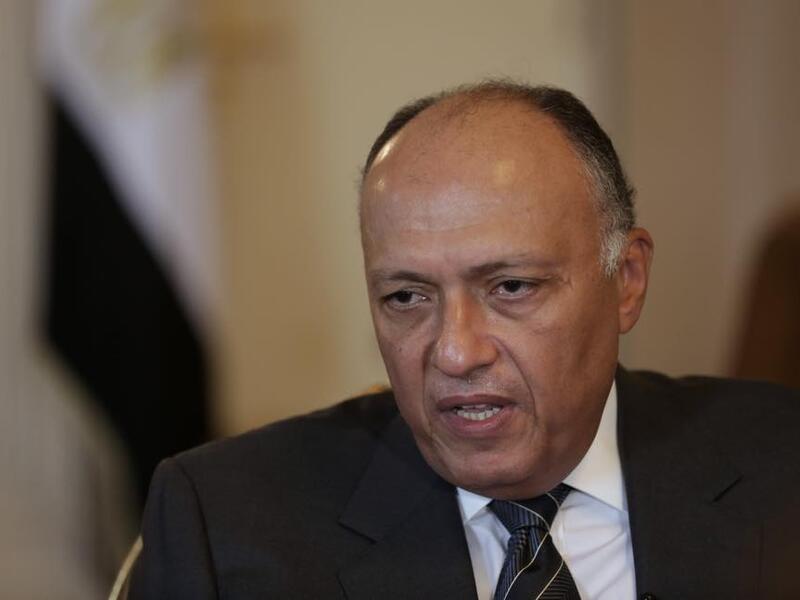 Al-Shoukry's meeting with Netanyahu is to be the first visit by an Egyptian foreign minister to the state of Israel since 2007. (Twitter)