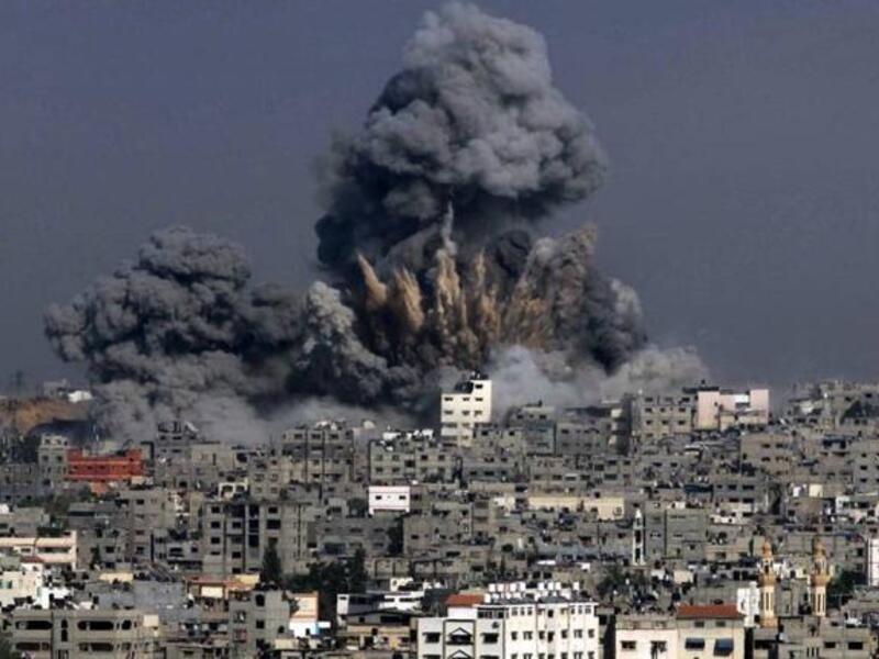 Heavy smoke billows from a section of Gaza City in the Gaza Strip following an Israeli fire. (AFP/ File)