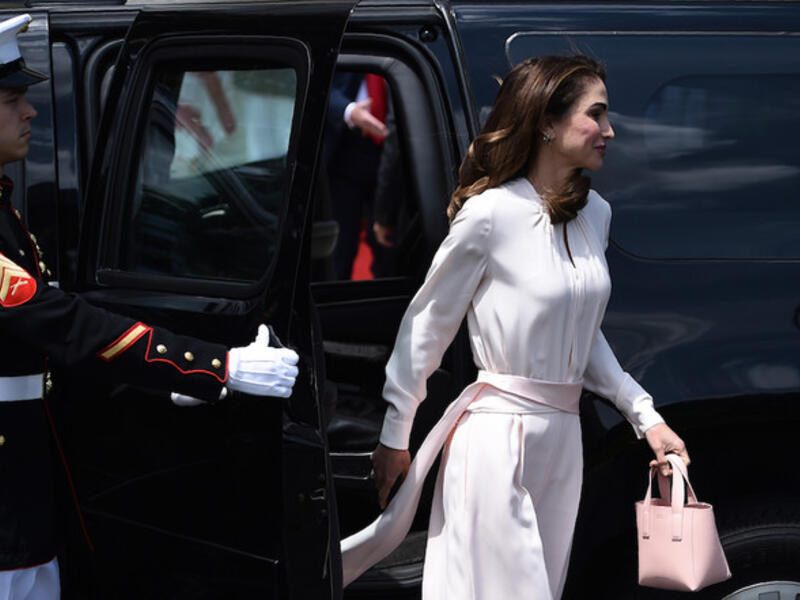 Queen Rania attended the main session of the fifth annual Teacher Skills Forum (TSF) on Sunday. (AFP/ File Photo)