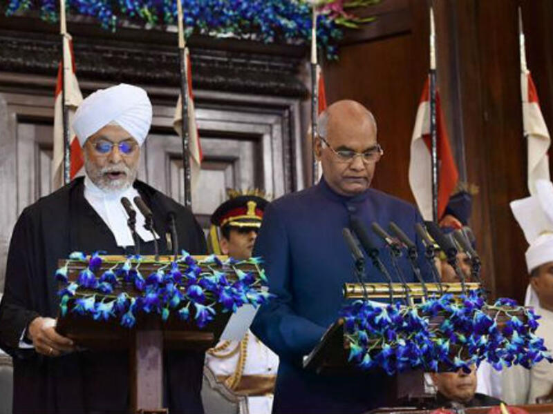 أدى رام نات كوفيند اليمين في الخامس والعشرين من شهر يوليو 2017 