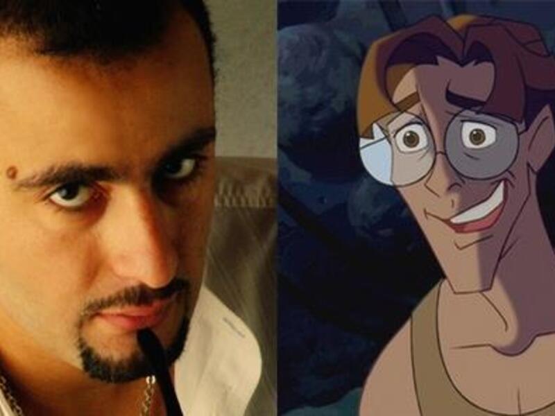 أحمد السقا في دور ميلو ثاتش من فيلم أطلانتس القارة المفقودة.
