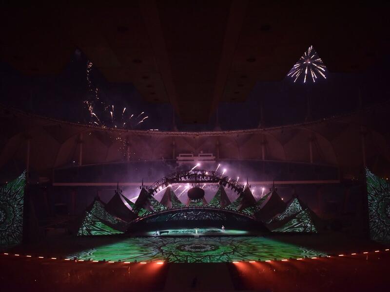 Canadian Cirque Du Soleil performs in Riyadh. (Twitter)