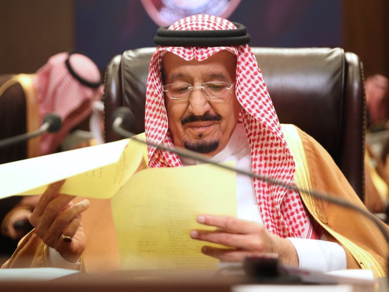 Saudi Arabia's King Salman bin Abdulaziz has ordered the suspension of a columnist after praise from the overzealous journalist appeared to go too far. (AFP)