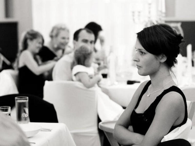 single at a wedding 