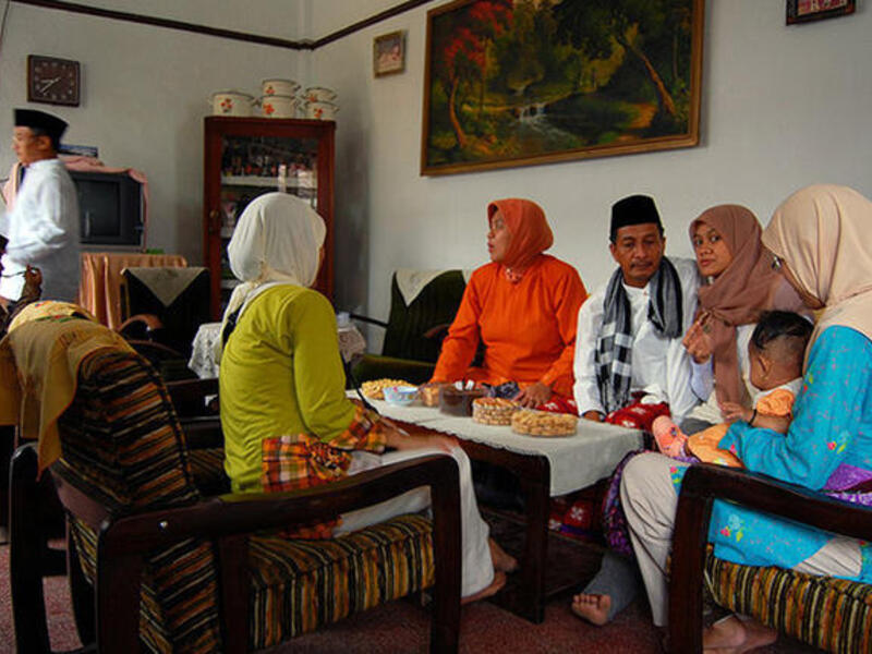 Family visits eid
