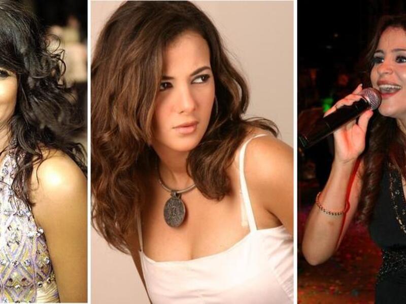 Egyptian actress Ruby, Dunya Ghanem, Carole Samaha.