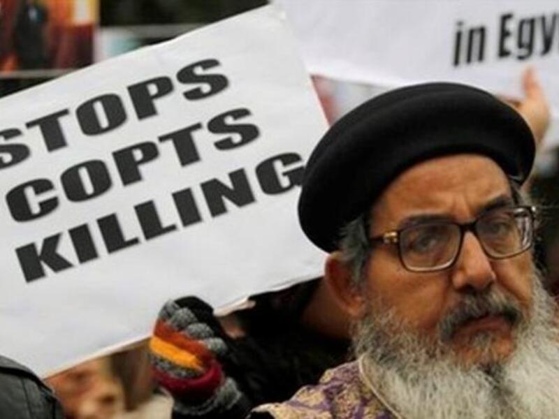 U.S.A protests for 'persecuted' Christians: Post Mubarak, the climate is rumored to be more hostile to Copts: "If you hang a cross in your car, they pull you out, smash you to pieces.” Egyptian-Americans marched in solidarity with their fellow Copts. They called for the U.S. to stop giving aid to Egypt's army, which is "killing Christians." 



