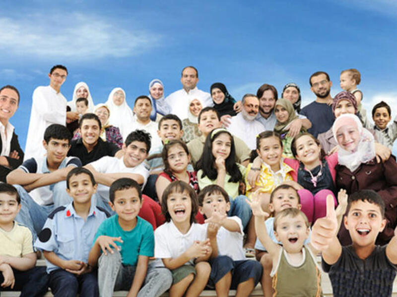 Arabic family gathering 