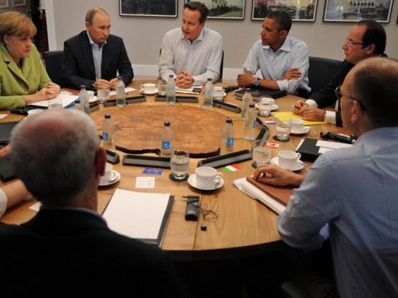 Don’t expect a feminine touch on Syria from lonely G8 lady Angela Merkel. She’s nipped any expectations over the Reich’s involvement, saying, "Germany will under no circumstances send weapons to Syria - a country in civil war - no matter how other countries deal with the arms embargo."