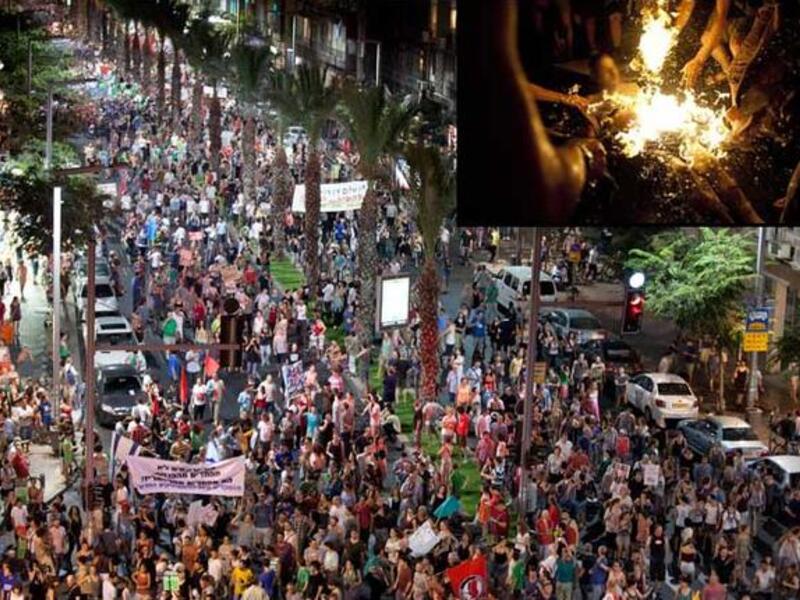 Arab Spring goes Israeli as Tel Aviv protests and Israelis burn
