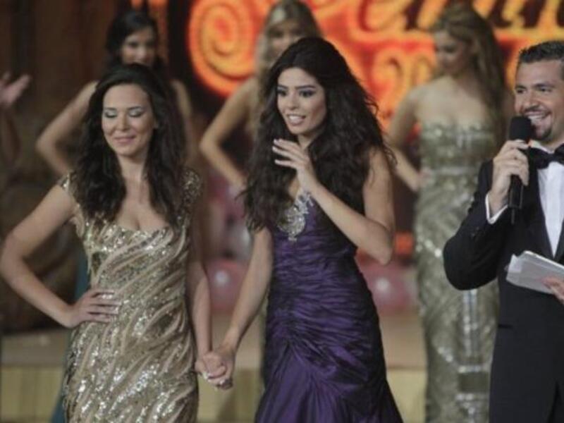  Miss Lebanon 2011 Yara Khoury Mikael reacts as she is named Miss Lebanon 2011 beauty contest.