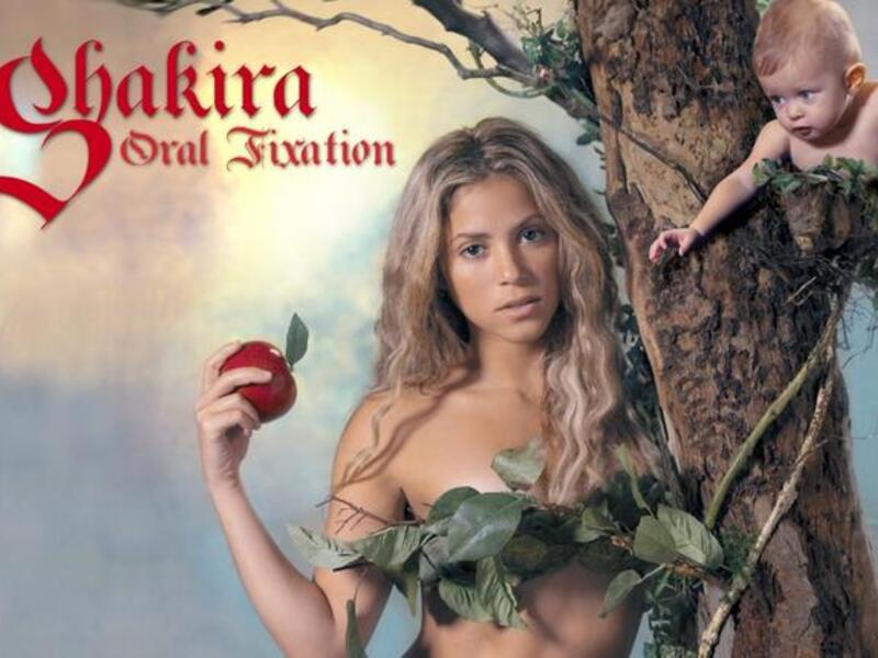 While proving her success by her albums going platinum at home in Columbia and wider Latin America, as well as in the US, Shakira has not been without her share of controversy-  the below album cover of Eve with the forbidden fruit, was banned particularly in Catholic countries. 