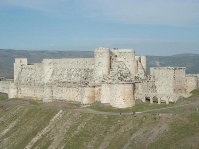 Krak des Chevaliers in syria was attacked by Assad's army.