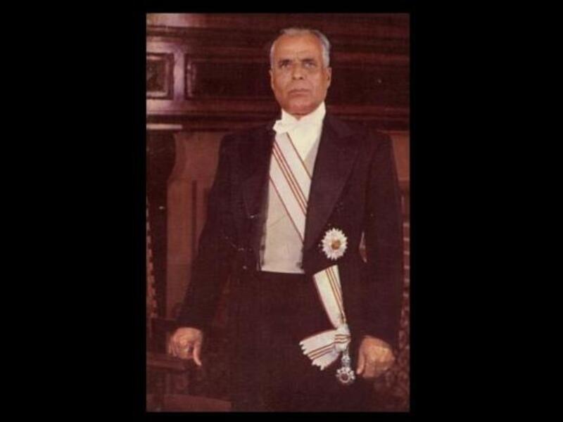 President Bourguiba Father of Tunisia preceded the Prodigal son, Ben Ali. He freed them of the French yoke. Tunisia's beloved dictator gave refuge to the PLO, & took a 1-party state toward democracy. He gave women votes, dumped polygamy & the veil. Though sworn for life, by '87 PM Ben Ali swindled him of power, certifying him medically senile.


