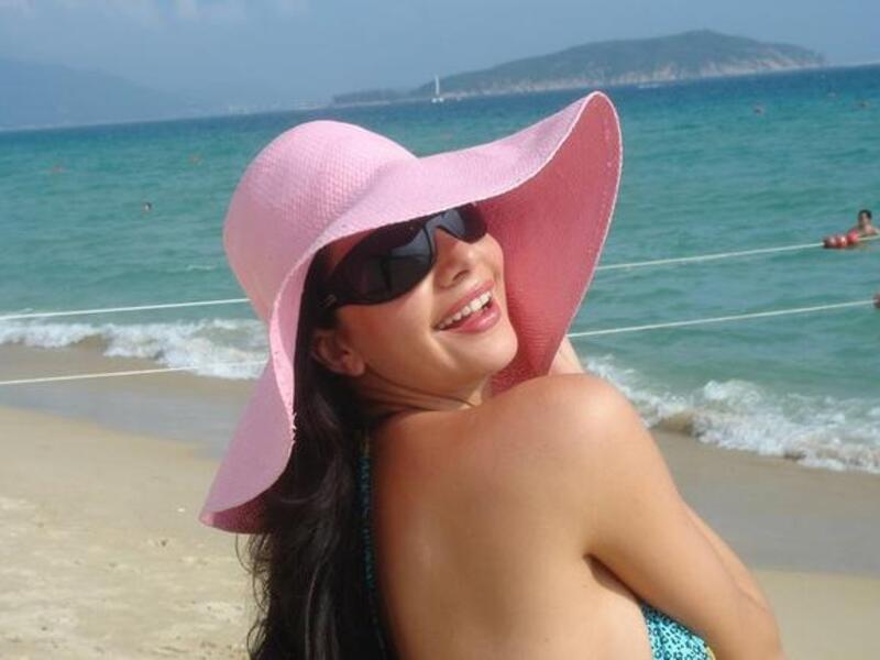 Lamitta Frangieh at the coast of Cannes