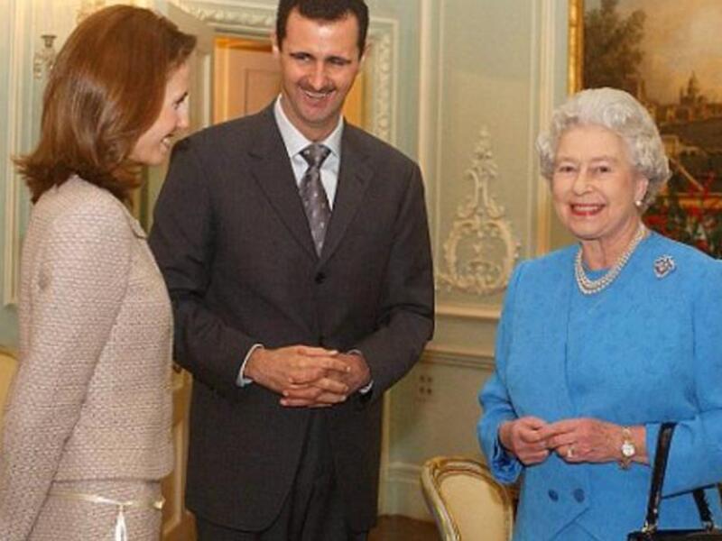 The Assads and the Queen. 