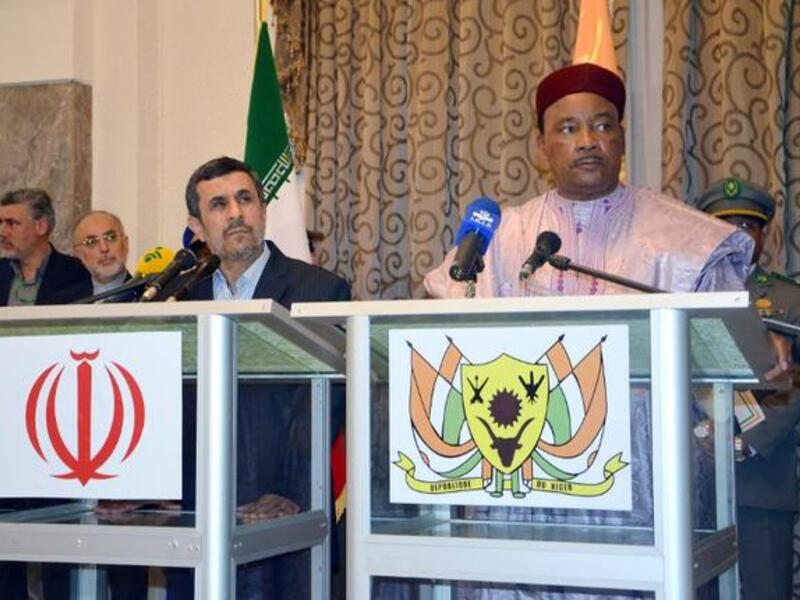 Mahmoud Ahmadinijad and Mahamadou Issoufou
