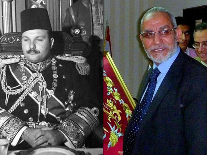 King Farouk Mohammed Badie leader of the Muslim Brotherhood