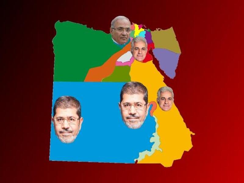 Across Egypt, Mursi, Shafiq and Sabahi took highest votes