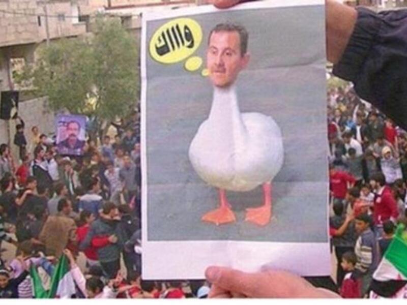 bashar assad duck cartoon