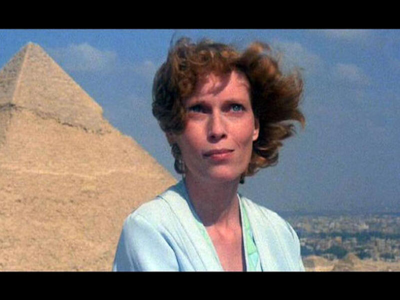 Mia Farrow in the River of the Nile
