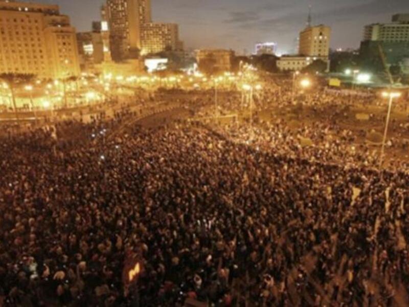 Abiding image for Egypt 2011: While Jan 25 produced many evocative pictures or faces of revolution (from bloggers & 'one hand', to human shields & blue bras) the image of Tahrir Square resplendent in celebratory light will stay with us. Arab pride in the peaceful will of the people was a sight to inspire others to take to the streets. And it did.