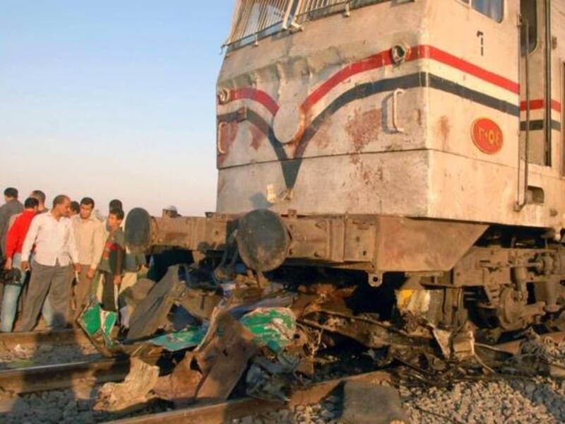 حادثة قطار اسيوط في الصعيد