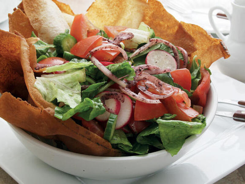 Fattoush is a good way to cool off at Ramadan