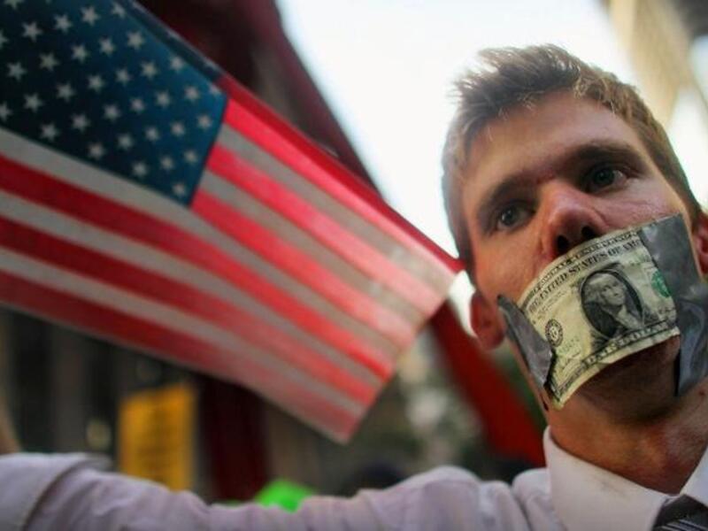 The most wide-spread Western riots started in New York with this movement "Occupy Wall Street" proposing that it was 
time to rise up and reject the current economic system and demand change. Time to break down the wall or barrier between
 obscene wealth and abject poverty, in the land of opportunity.