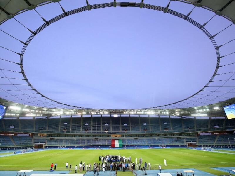 Photo taken on December 6, 2017 shows a general view of the Sheikh Jaber Al-Ahmad International Stadium in Kuwait City, one of the venues of the 23rd Gulf Cup.
Yasser Al-Zayyat / AFP