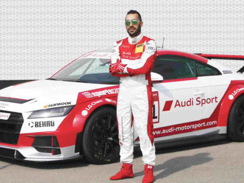 Edy Saaiby will take part in the Audi TT Cup (photo: Arab News)