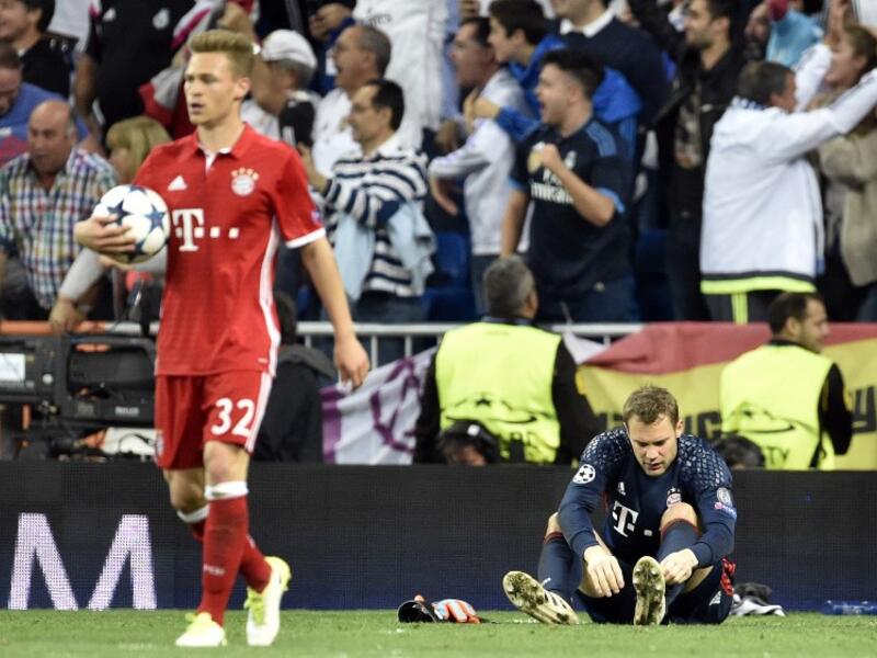 ريال مدريد 4-2 بايرن ميونيخ: ضاعف مانويل نوير من مآسي الفريق البافاري بعد تعرضه لكسر في قدمه سيبعده عن الملاعب فيما تبقى من الموسم الحالي.