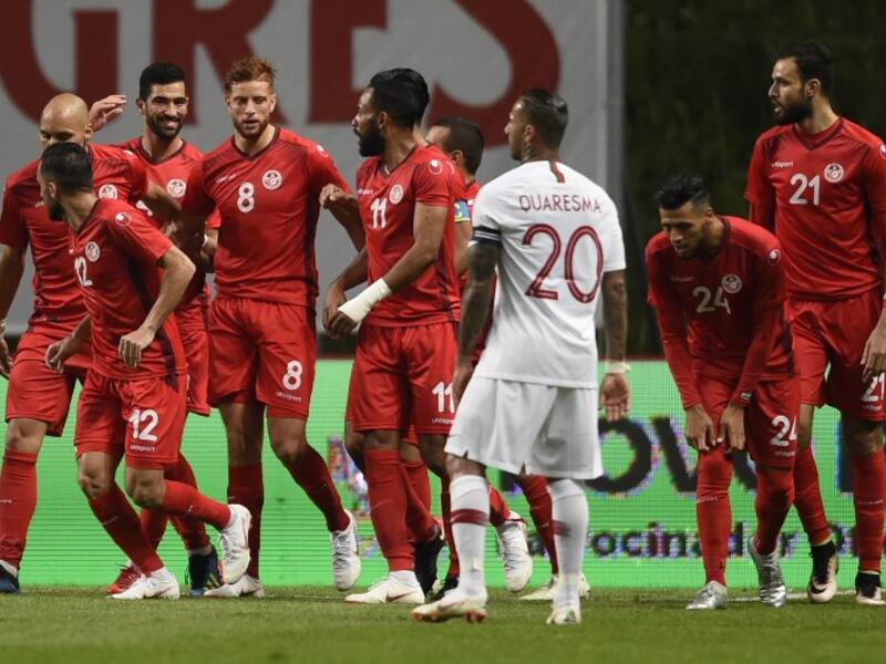  Goals from Anice Badri and Fakhreddine Ben Youssef saw Tunisia come from behind to draw 2-2 with Portugal in Braga on Monday. 