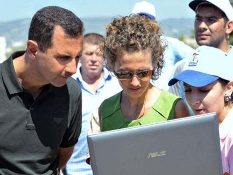 Asma and Bashar Assad