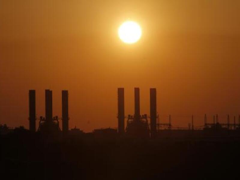 View of the Gaza Strip's sole power plant in Nusairat, on March 26, 2012 [AFP/File, Mohammed Abed]