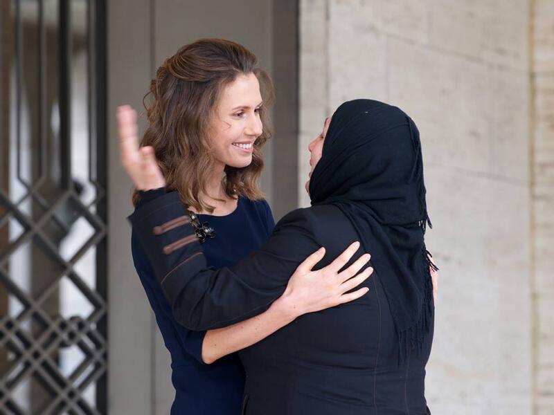 Asma al-Assad, the wife of the Syrian President. (Syrian Presidency)