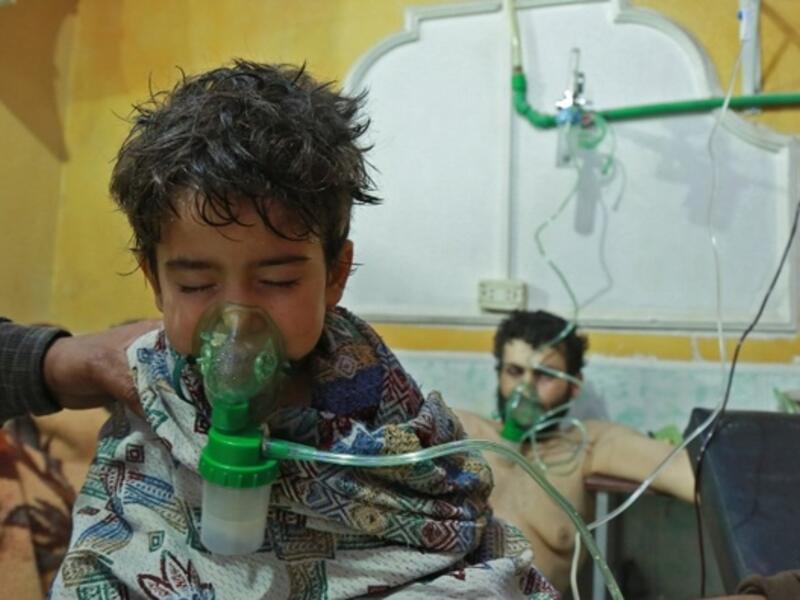 Syria’s Bashar al-Assad regime has conducted new chemical attacks which led to the death of of at least 40 people in Eastern Ghouta according to White Helmets, a local civil defence agency. (AFP/ File Photo)