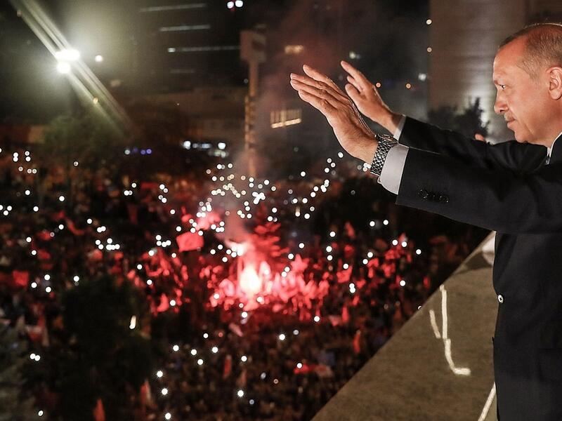 Turkish president Tayyip Erdogan claimed victory in Sunday's (June 24) presidential election and said his ruling AK Party and its alliance partner had won a parliamentary majority. (Reuters)