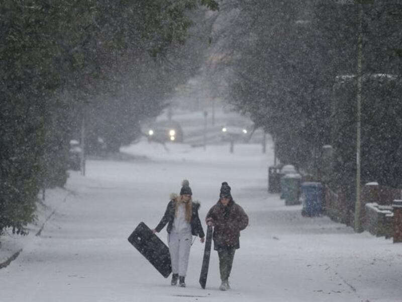 The freezing weather conditions in UK and Ireland have left at least 14 people dead. (AFP/ File Photo)