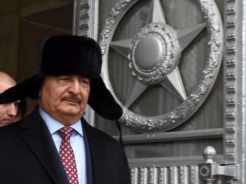 International Support:

Haftar’s actions have gained him support internationally, including from Russia and Egypt. His anti-Muslim Brotherhood position has garnered him support from the Sisi regime and the UAE, while the US, UK and France have aided him in his effort to eradicate hardline Islamist groups.

(Photo: Haftar on a visit to Russia)