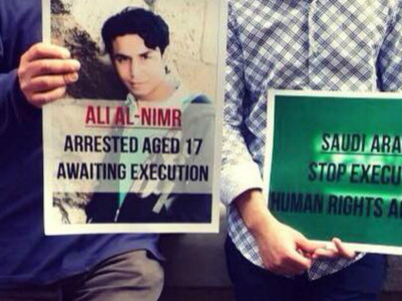 Ali Mohammed al-Nimr was 17 years old when he was charged for illegal protesting and gun possession. (Facebook)