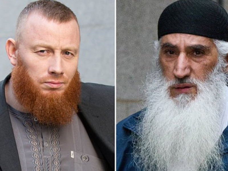 The men were charged with inviting support for a banned organization. (Twitter)