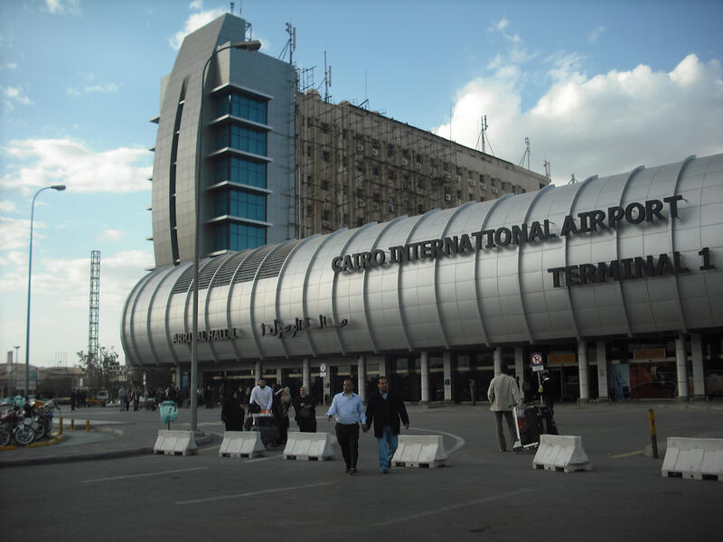 Nasser was stopped at Cairo International Airport. (Wikimedia Commons)