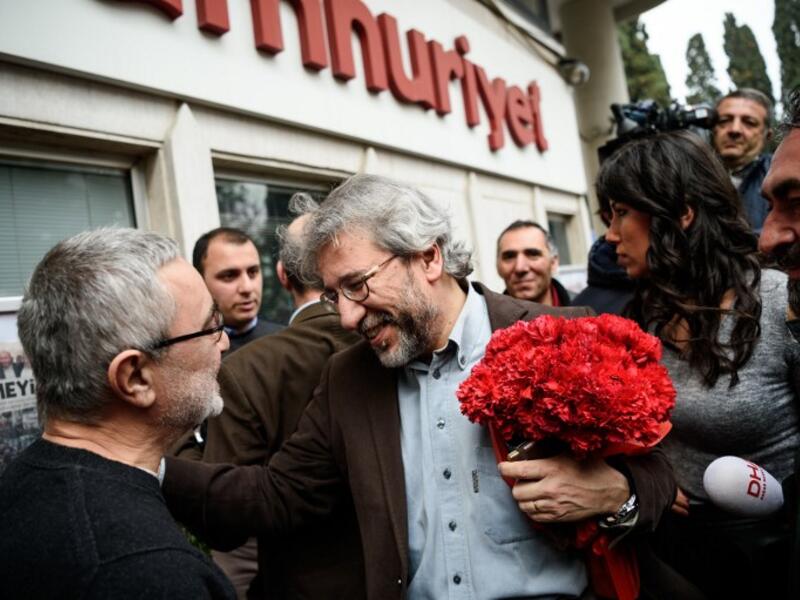 Can Dundar, former editor in chief for Turkish newspaper Cumhuriyet, stood trial for reporting on arms shipments to Syria. (AFP/File)