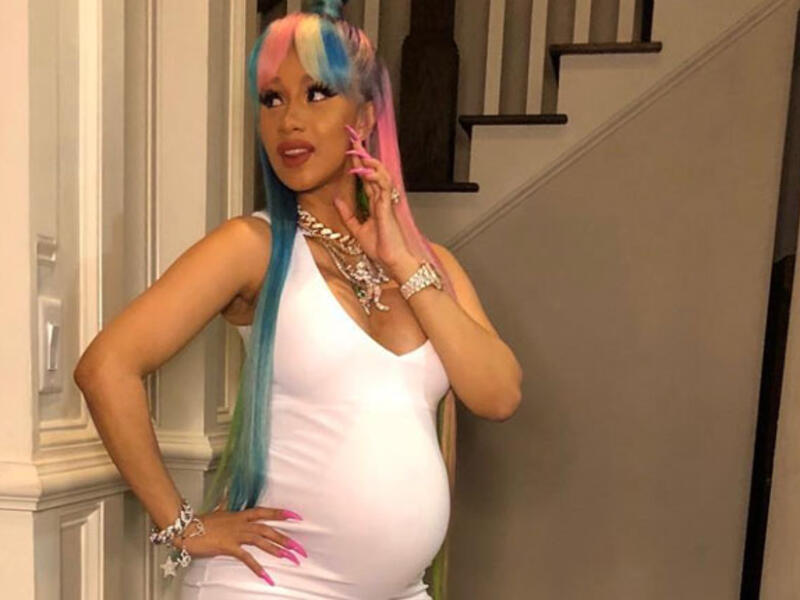 Cardi B is just a few weeks away from giving birth (Source: iamcardib/ Instagram) 
