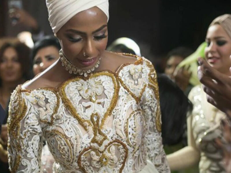 Just look at that wedding gown by Amna ElShandaweely. It screams uniqueness, culture, and style.