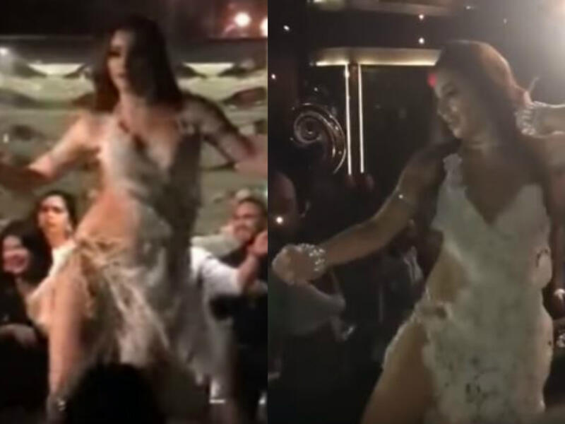 The police report said that Andreeva was dancing in a nightclub in a Nile boat in Giza without wearing “shorts” under the dance suit. (Source: قناة الحدث - Nat Geo TV - Youtube)