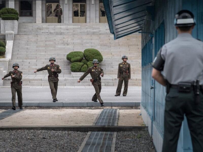 A North Korean vessel is under South Korean sanctions implemented during the previous Park Geun-hye administration. Pictures: The North-South Korea border. (AFP/File)

