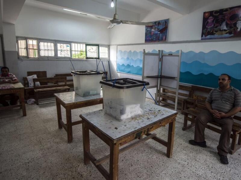 Sparse polling stations were the norm during the first two days of Egypt's parliamentary elections. (AFP/File)